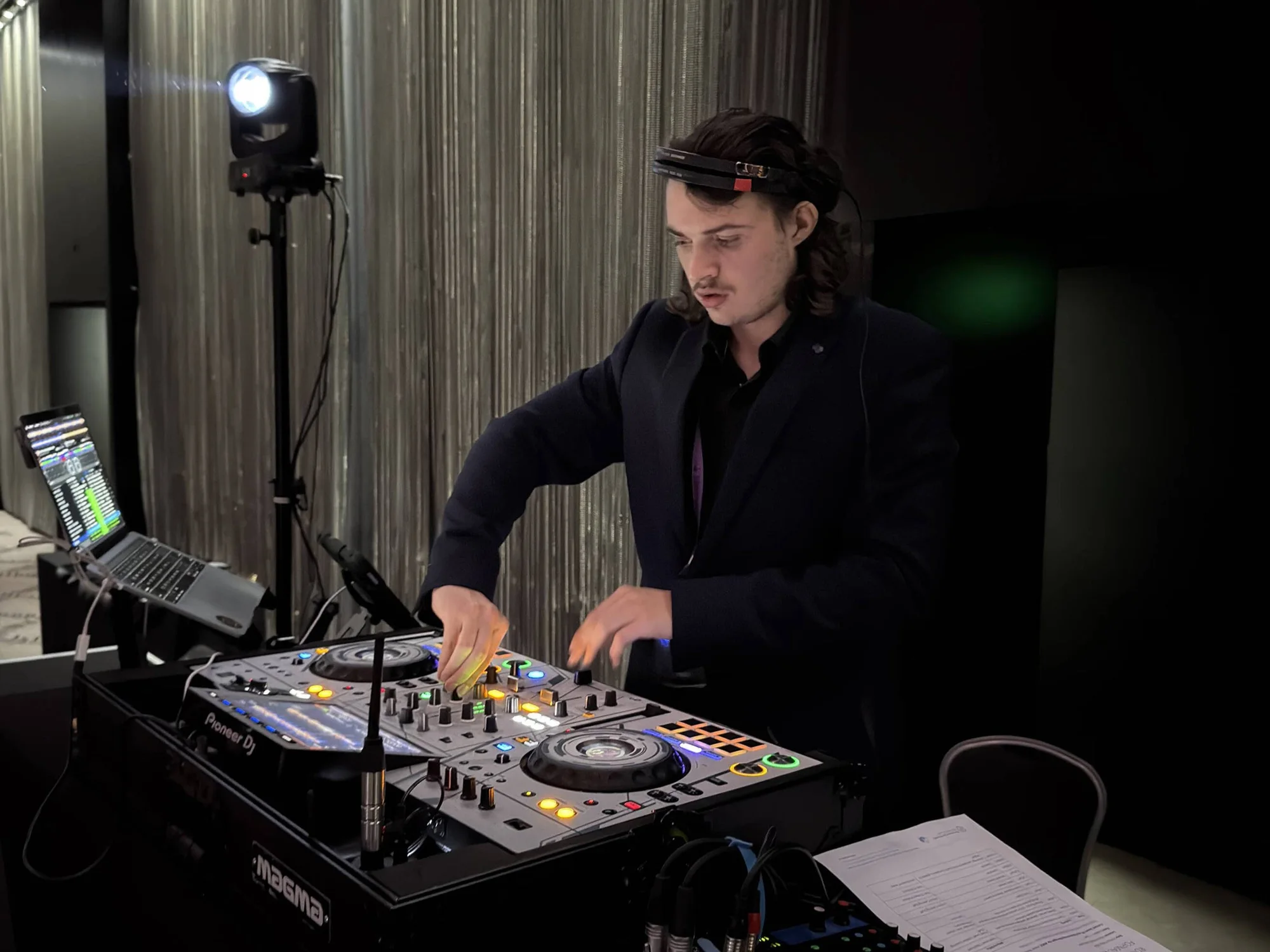 DJ Shakin mixing live on Pioneer DJ gear at an Adelaide event